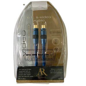 Acoustic Research AP021 6 foot S-Video Cable Connectors NEW